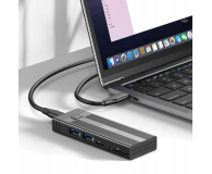 Zenwire Obudowa na dysk HUB USB-C 7w1 SSD M.2 NVME PCIE SATA SD - 1604620 - zdjęcie 4